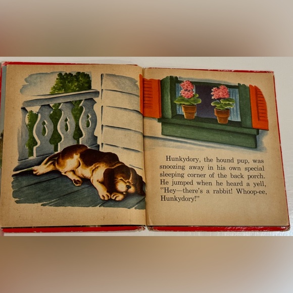 Vintage 1952 Whoop-ee Hunkydory! Puppy dog story Whitman Tell-A-Tale HC book - Picture 3 of 16